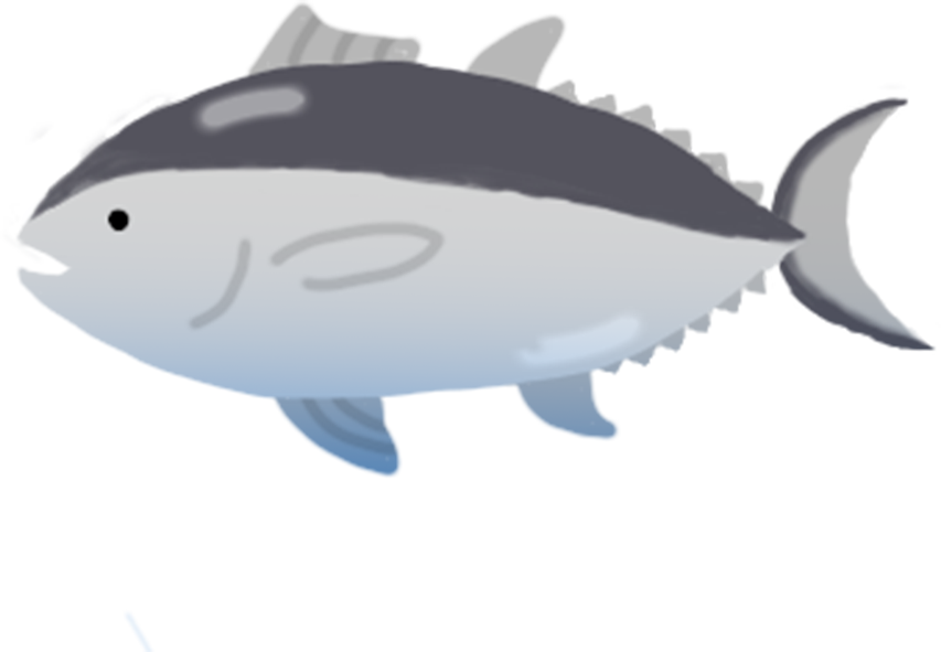 マグロの絵